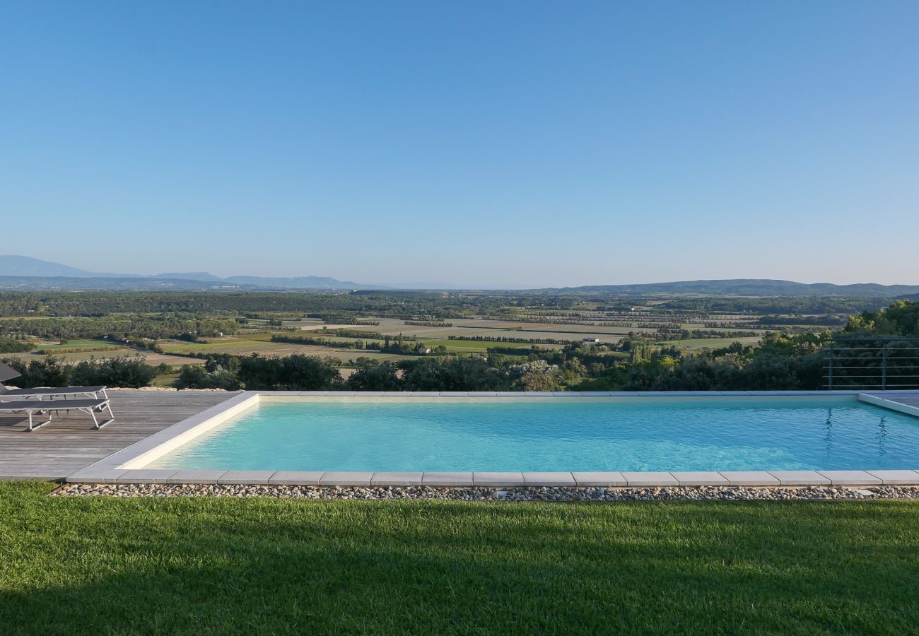 Villa à Saint-Restitut - Villa contemporaine avec vue et piscine chauffée - St Restitut, Drôme Provençale