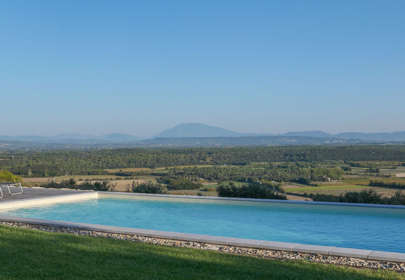 Villa à Saint-Restitut - Villa contemporaine avec vue et piscine chauffée - St Restitut, Drôme Provençale