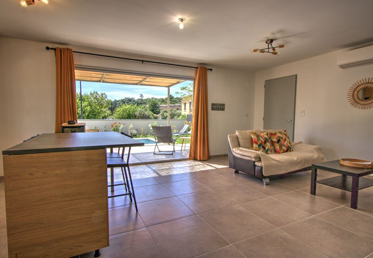 Villa à Suze-la-Rousse - Villa neuve avec piscine privée au coeur du village - 4 pers.