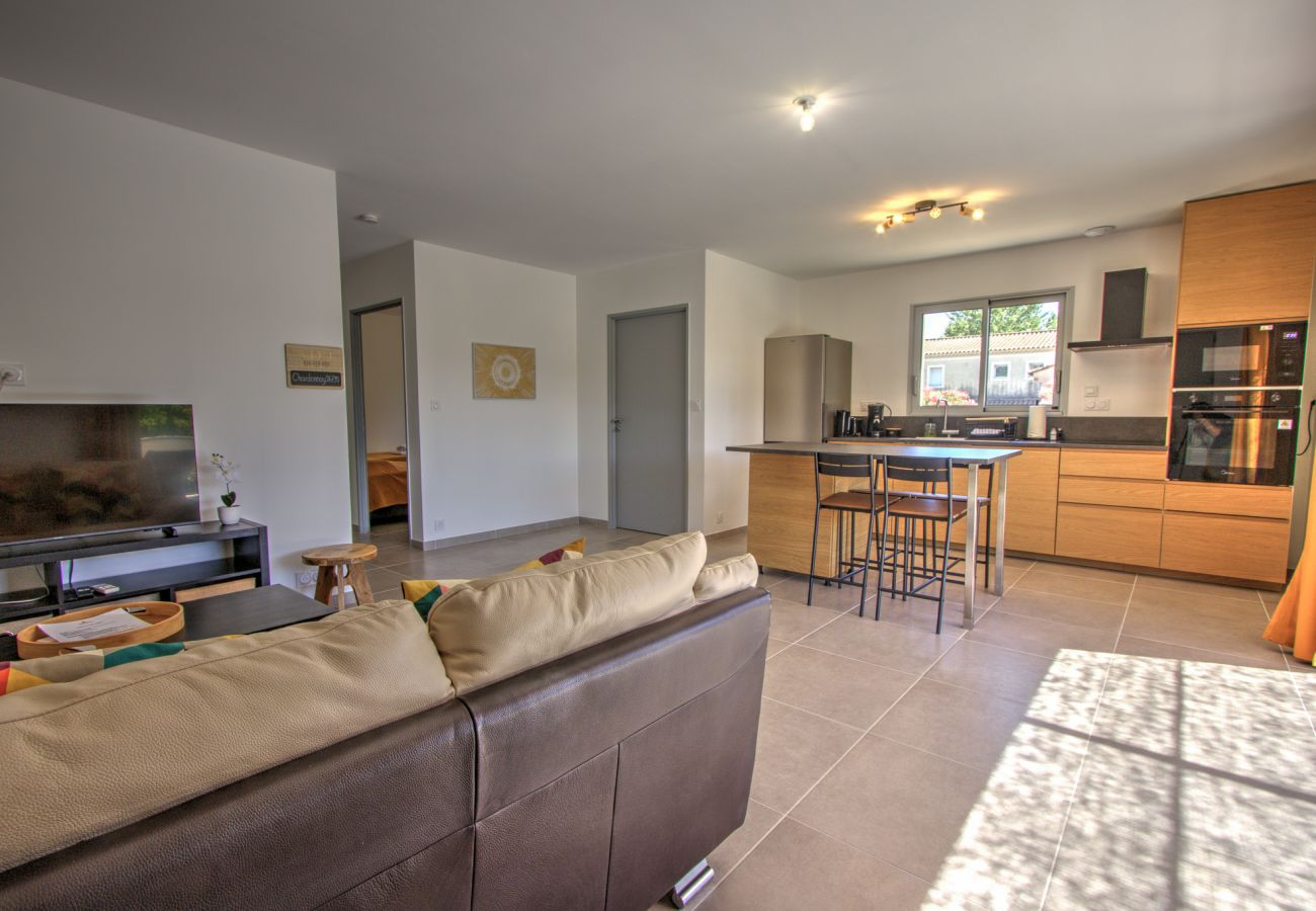 Villa à Suze-la-Rousse - Villa neuve avec piscine privée au coeur du village - 4 pers.
