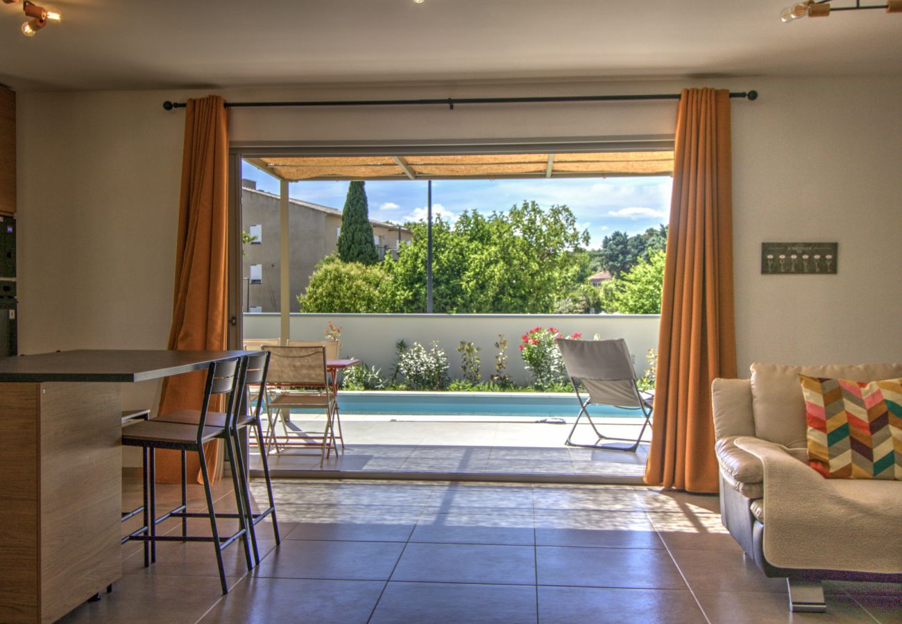 Villa à Suze-la-Rousse - Villa neuve avec piscine privée au coeur du village - 4 pers.