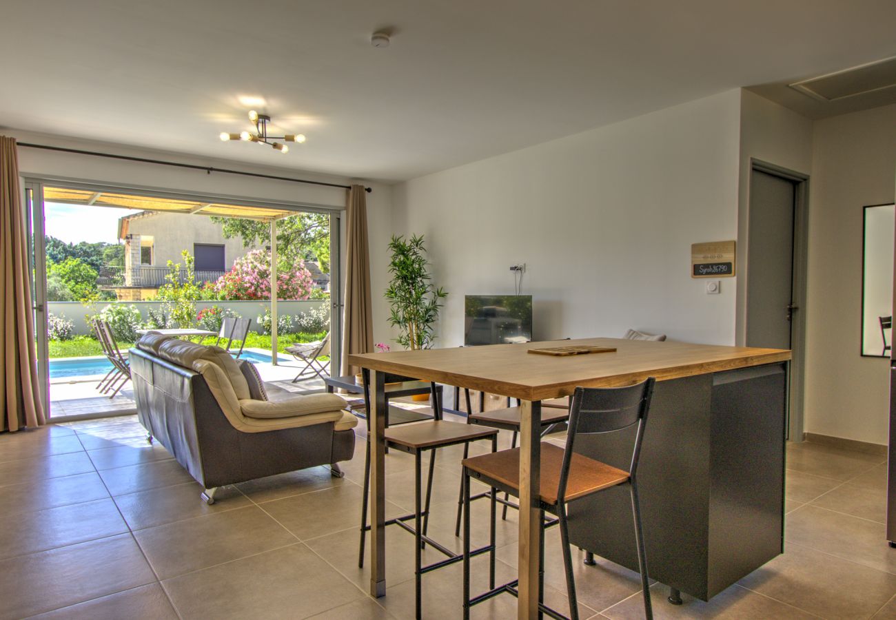 Villa à Suze-la-Rousse - Villa neuve avec piscine privée au coeur du village - 4 pers.