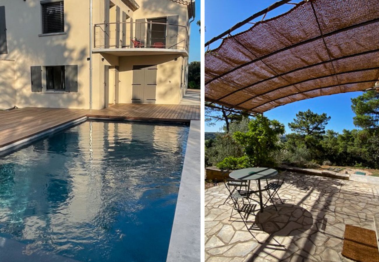 Maison à Saint-Restitut - Villa avec piscine et vue – Drôme provençale